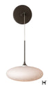 Hubbardton Forge Clouds Low Voltage Sconce in Dark Smoke Finish Model: 201399-SKT-07-GS0818