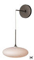 Hubbardton Forge Clouds Low Voltage Sconce in Dark Smoke Finish Model: 201399-SKT-07-GS0818