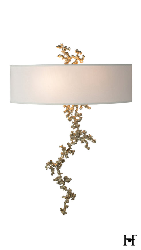 Hubbardton Forge Coral Sconce in Modern Brass Finish Model: 402036-SKT-86-SF1692