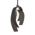 Hubbardton Forge Corona Large Mini Pendant in Bronze Finish Model: 186530-SKT-MULT-05-YE0377