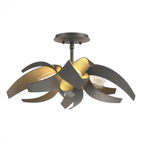 Hubbardton Forge Corona Semi Flush Model: 128712-SKT-03-YE0352