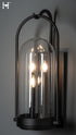 Hubbardton Forge Davis Large Outdoor Sconce in Coastal Black Finish Model: 305213-SKT-80-II0826