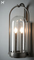 Hubbardton Forge Davis Medium Outdoor Sconce in Coastal Natural Iron Finish Model: 305212-SKT-20-II0825