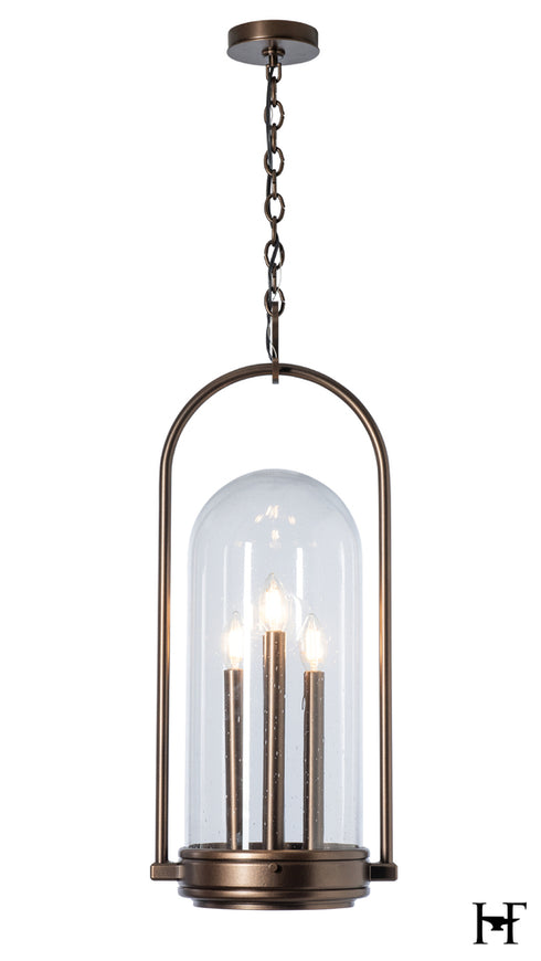 Hubbardton Forge Davis Outdoor Lantern in Coastal Bronze Finish Model: 365213-SKT-75-II0826