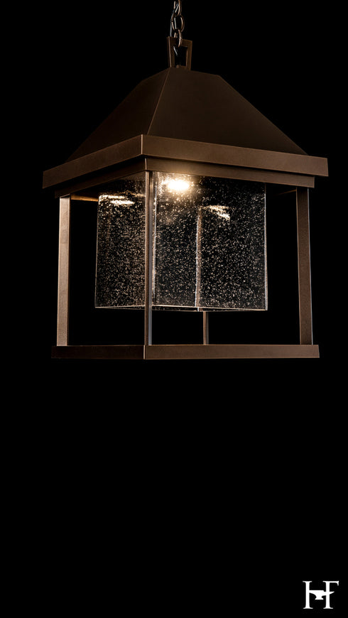 Hubbardton Forge Dorset Dark Sky Friendly Outdoor Lantern in Coastal Bronze Finish Model: 365203-SKT-75-II0833