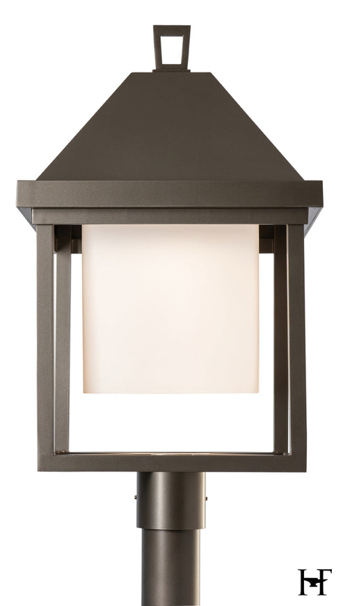 Hubbardton Forge Dorset Dark Sky Friendly Post Light in Coastal Dark Smoke Finish Model: 345203-SKT-77-GG0833