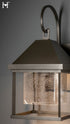 Hubbardton Forge Dorset Large Dark Sky Friendly Outdoor Sconce in Coastal Dark Smoke Finish Model: 305203-SKT-77-II0833