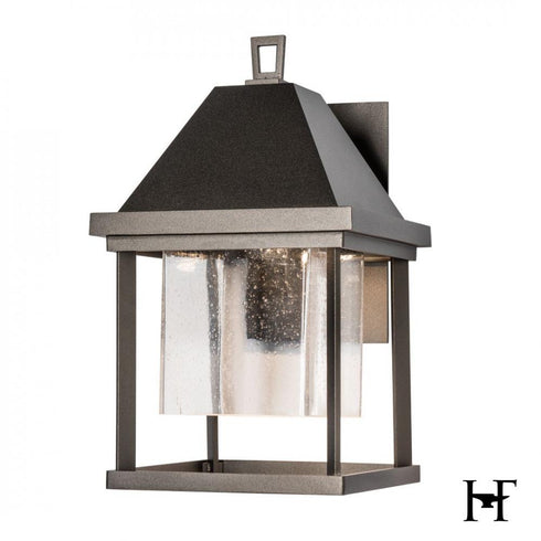 Hubbardton Forge Dorset Small Dark Sky Friendly Outdoor Sconce in Coastal Oil Rubbed Bronze Finish Model: 305201-SKT-14-II0831