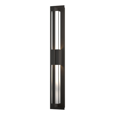 Hubbardton Forge Double Axis Large LED Outdoor Sconce in Coastal Oil Rubbed Bronze Finish Model: 306425-LED-14-ZM0333