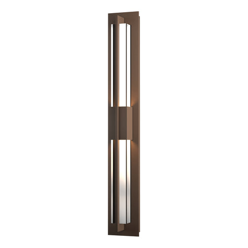 Hubbardton Forge Double Axis Large LED Outdoor Sconce in Coastal Oil Rubbed Bronze Finish Model: 306425-LED-14-ZM0333