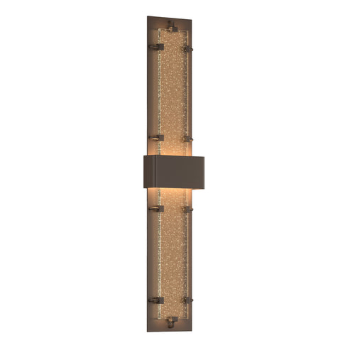 Hubbardton Forge Double Large Ursa LED Outdoor Sconce in Coastal Oil Rubbed Bronze Finish Model: 302507-LED-14-II0397