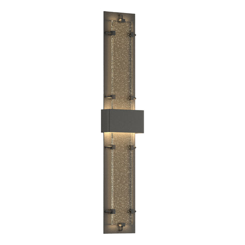 Hubbardton Forge Double Large Ursa LED Outdoor Sconce in Coastal Oil Rubbed Bronze Finish Model: 302507-LED-14-II0397