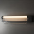 Hubbardton Forge Draped Glass LED Bath Bar in Black Finish Model: 202225-LED-10-ZS0740