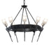 Hubbardton Forge Echo 10 Light Circular Chandelier Model: 101525-SKT-02-YC0369