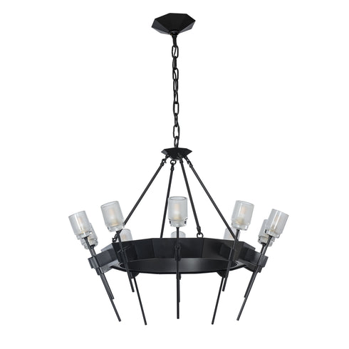 Hubbardton Forge Echo 10 Light Circular Chandelier Model: 101525-SKT-02-YC0369
