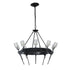 Hubbardton Forge Echo 10 Light Circular Chandelier Model: 101525-SKT-02-YC0369