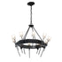 Hubbardton Forge Echo 10 Light Circular Chandelier Model: 101525-SKT-02-YC0369