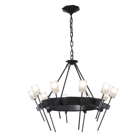 Hubbardton Forge Echo 10 Light Circular Chandelier Model: 101525-SKT-02-YC0369