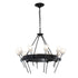 Hubbardton Forge Echo 10 Light Circular Chandelier Model: 101525-SKT-02-YC0369