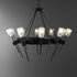 Hubbardton Forge Echo 10 Light Circular Chandelier Model: 101525-SKT-02-YC0369