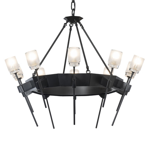 Hubbardton Forge Echo 10 Light Circular Chandelier Model: 101525-SKT-14-YC0369