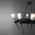 Hubbardton Forge Echo 10 Light Circular Chandelier Model: 101525-SKT-14-YC0369