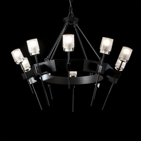 Hubbardton Forge Echo 10 Light Circular Chandelier Model: 101525-SKT-14-YC0369