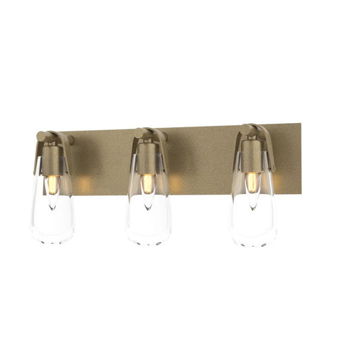 Hubbardton Forge Eos 3 Light Bath Sconce in Black Finish Model: 201332-SKT-10-ZM0718