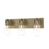 Hubbardton Forge Eos 3 Light Bath Sconce in Black Finish Model: 201332-SKT-10-ZM0718