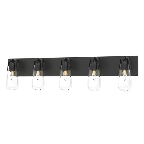 Hubbardton Forge Eos 5 Light Bath Sconce in Black Finish Model: 201333-SKT-10-ZM0718