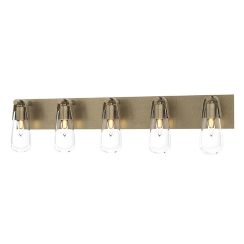 Hubbardton Forge Eos 5 Light Bath Sconce in Black Finish Model: 201333-SKT-10-ZM0718