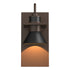Hubbardton Forge Erlenmeyer Dark Sky Friendly Outdoor Sconce in Coastal Oil Rubbed Bronze Finish Model: 307716-SKT-14-14