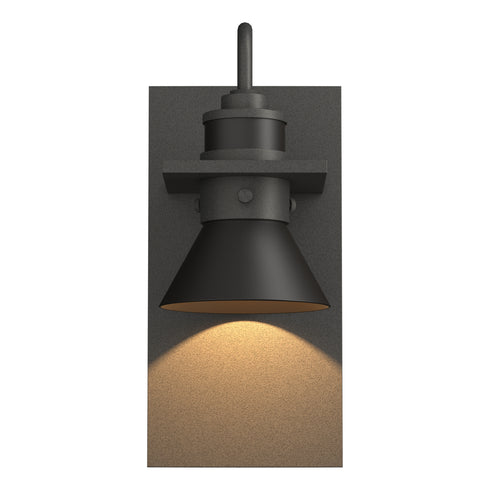 Hubbardton Forge Erlenmeyer Dark Sky Friendly Outdoor Sconce in Coastal Oil Rubbed Bronze Finish Model: 307716-SKT-14-14
