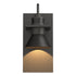 Hubbardton Forge Erlenmeyer Dark Sky Friendly Outdoor Sconce in Coastal Oil Rubbed Bronze Finish Model: 307716-SKT-14-14