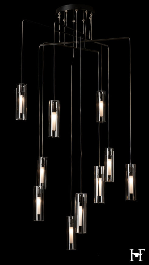 Hubbardton Forge Exos 10 Light Mobile Pendant ink Finish Model: 131154-SKT-STND-89-ZM0065