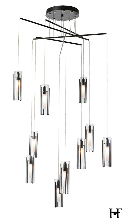 Hubbardton Forge Exos 10 Light Mobile Pendant ink Finish Model: 131154-SKT-STND-89-ZM0065