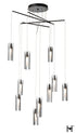 Hubbardton Forge Exos 10 Light Mobile Pendant ink Finish Model: 131154-SKT-STND-89-ZM0065