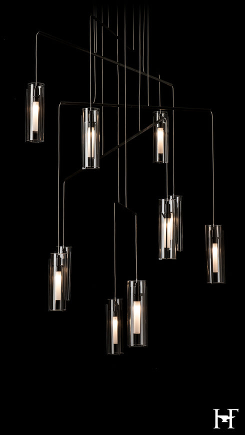 Hubbardton Forge Exos 10 Light Mobile Pendant ink Finish Model: 131154-SKT-STND-89-ZM0065