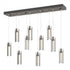 Hubbardton Forge Exos 10 Light Rectangular Pendant Model: 131204-SKT-STND-85-ZM0065