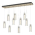 Hubbardton Forge Exos 10 Light Rectangular Pendant Model: 131204-SKT-STND-85-ZM0065