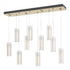 Hubbardton Forge Exos 10 Light Rectangular Pendant Model: 131204-SKT-STND-85-ZM0065