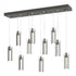 Hubbardton Forge Exos 10 Light Rectangular Pendant Model: 131204-SKT-STND-85-ZM0065