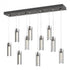 Hubbardton Forge Exos 10 Light Rectangular Pendant Model: 131204-SKT-STND-85-ZM0065