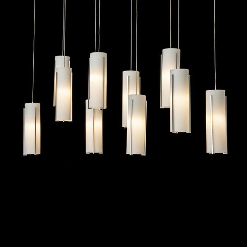 Hubbardton Forge Exos 10 Light Rectangular Pendant Model: 131204-SKT-STND-85-ZM0065