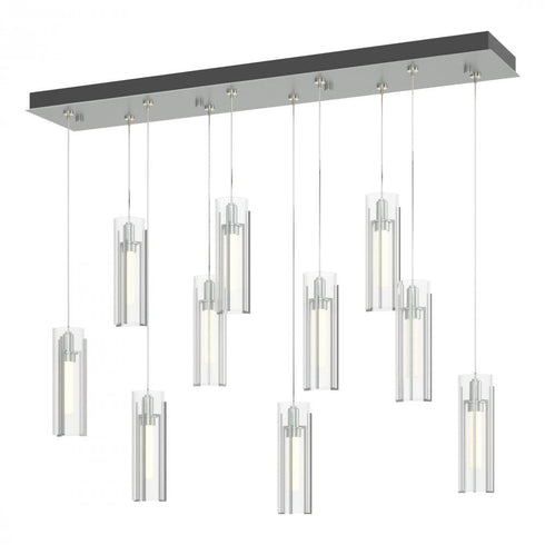 Hubbardton Forge Exos 10 Light Rectangular Pendant Model: 131204-SKT-STND-85-ZM0065