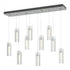 Hubbardton Forge Exos 10 Light Rectangular Pendant Model: 131204-SKT-STND-85-ZM0065
