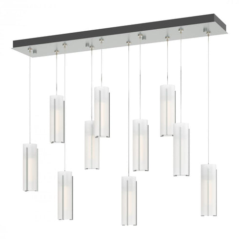 Hubbardton Forge Exos 10 Light Rectangular Pendant Model: 131204-SKT-STND-85-ZM0065