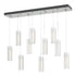 Hubbardton Forge Exos 10 Light Rectangular Pendant Model: 131204-SKT-STND-85-ZM0065