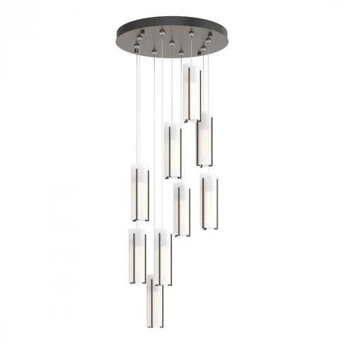 Hubbardton Forge Exos 9 Light Round Pendant Model: 131104-SKT-STND-14-GG0065