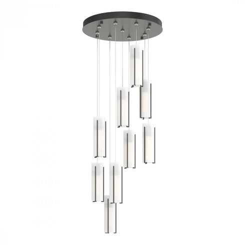 Hubbardton Forge Exos 9 Light Round Pendant Model: 131104-SKT-STND-14-GG0065